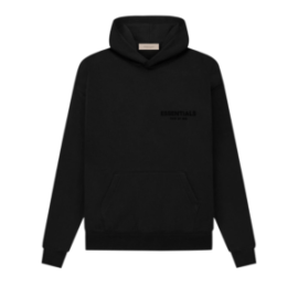 Black Essentials Hoodies