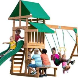 Backyard Discovery Belmont All Cedar Swing Set