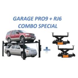Atlas Pro9000 4 Post Lift with RJ6 Rolling Jacks