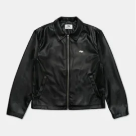 ESSENTIAL LEATHER JACKET – BLACK