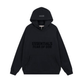 Essentials Fog Black Hoodie