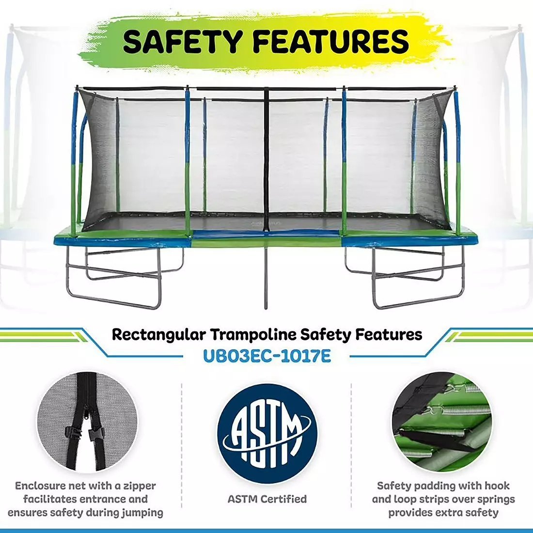 Upper Bounce Mega Trampoline 10′ X 17′ - Image 3