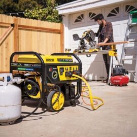 Champion 11,500/9,200-Watt Tri-Fuel Home Backup Portable Generator