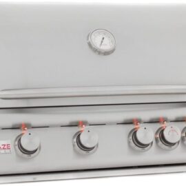Blaze 32 Inch 4-Burner LTE Gas Grill with Rear Burner and Built-in Lighting System