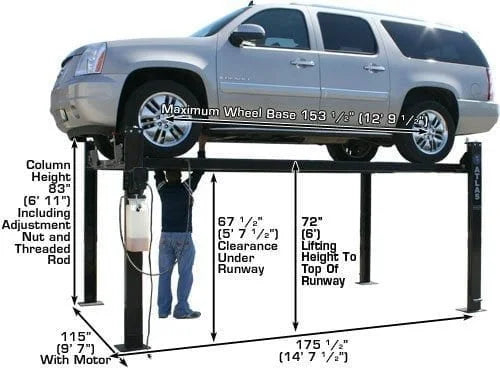 Atlas Garage PRO8000 8,000 lb 4-Post Lift - Image 5