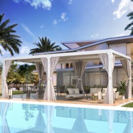 EROMMY 12’x24′ Outdoor Louvered Pergola Gazebo