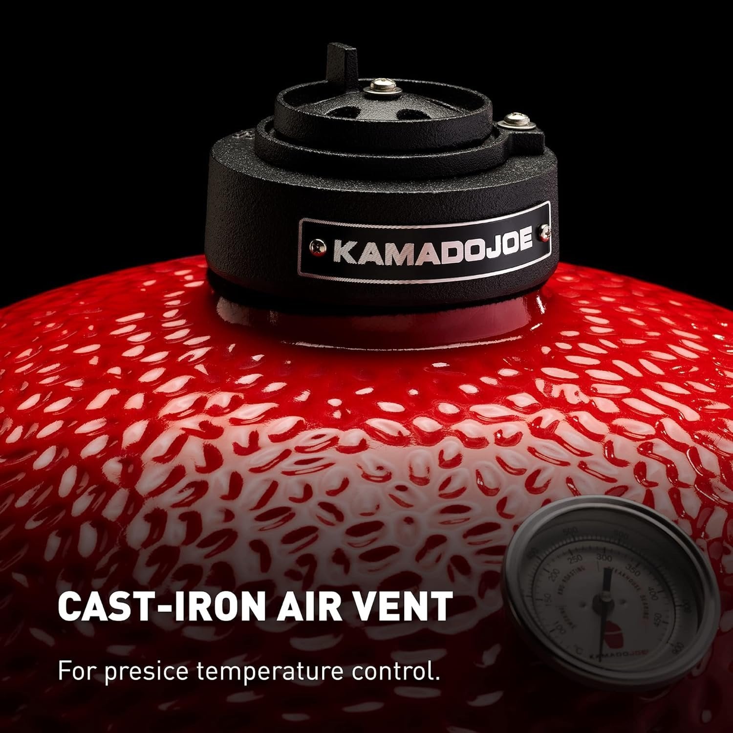 Kamado Joe Big Joe I 24 in. Blaze Red Ceramic Charcoal Grill - Image 5
