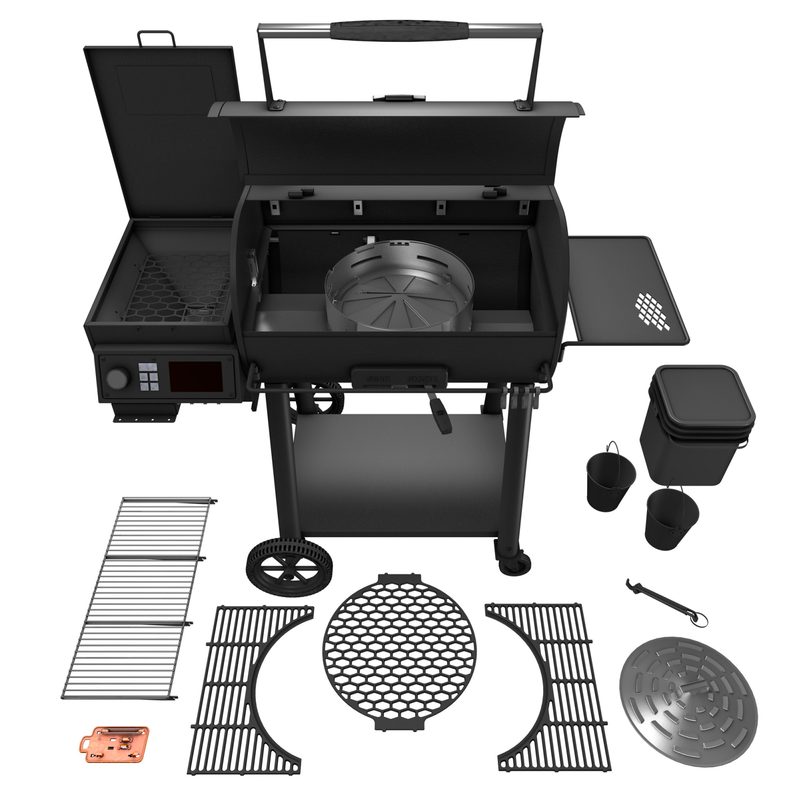 Oklahoma Joe’s Rider 900 DLX Pellet Grill and Smoker - Image 3