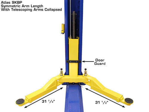 Atlas 9,000 lbs 2 Post Baseplate Lift - Image 7